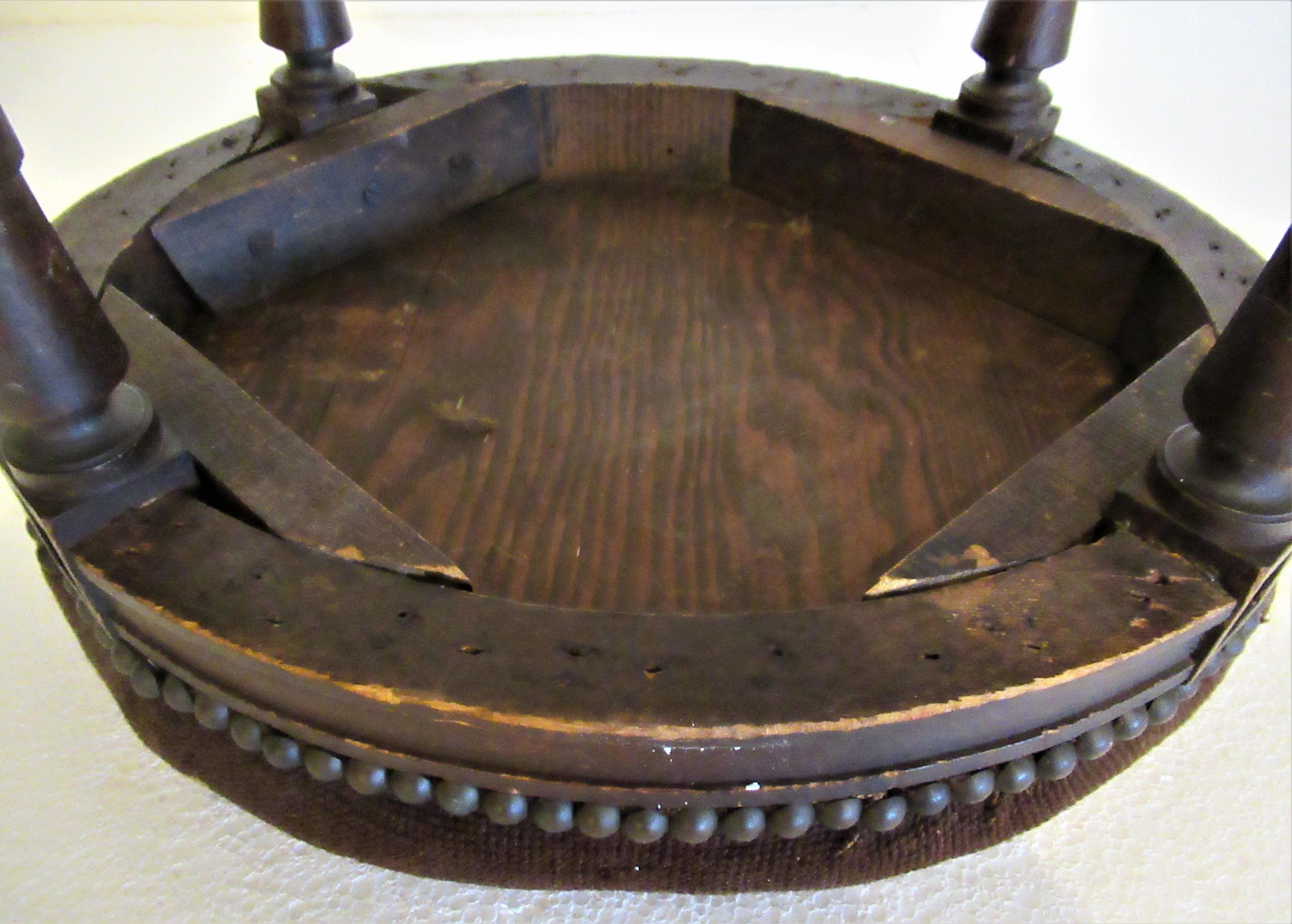 Carved 19th Century French Walnut Footstool