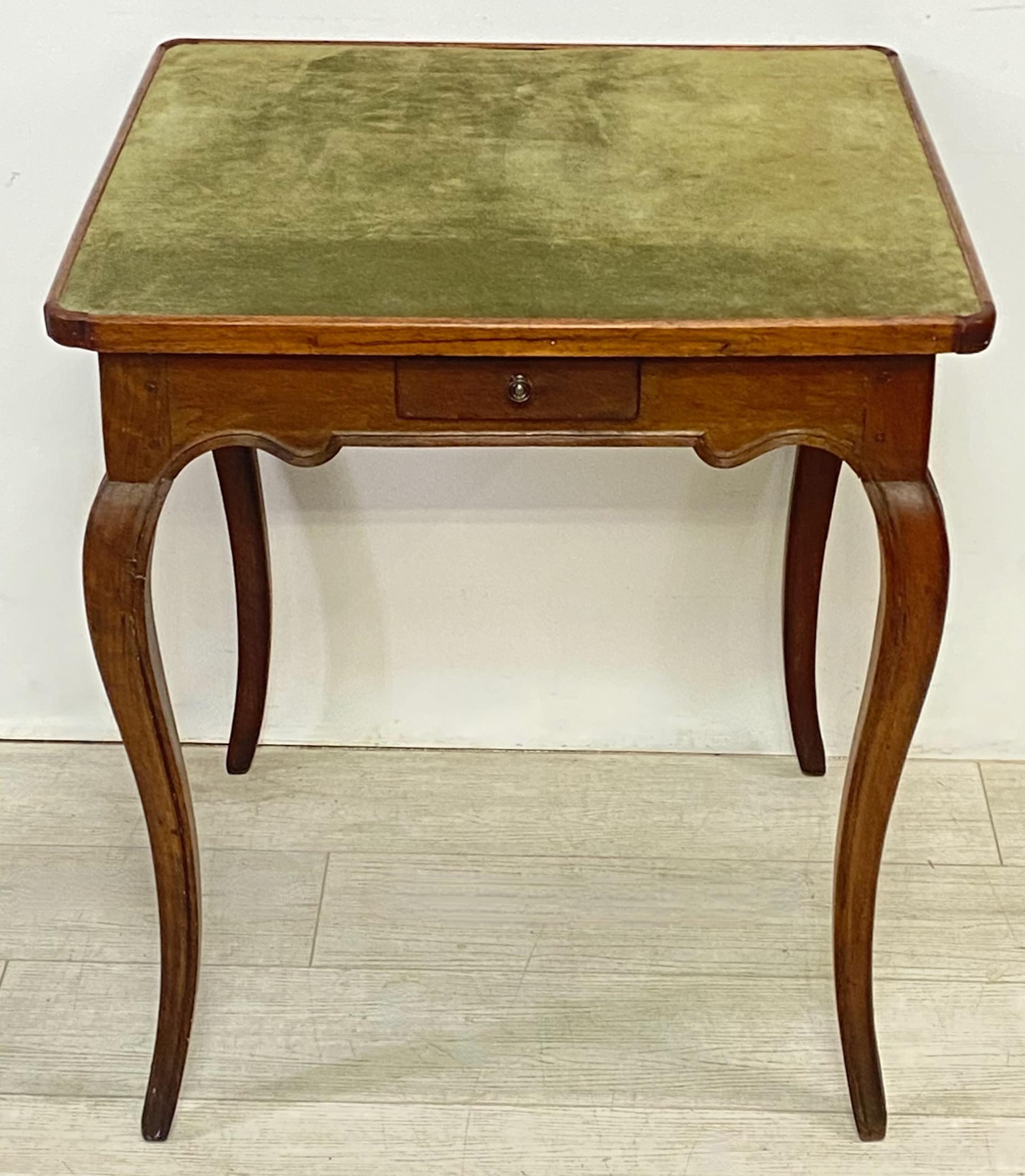 19th Century French Walnut Game Table 1
