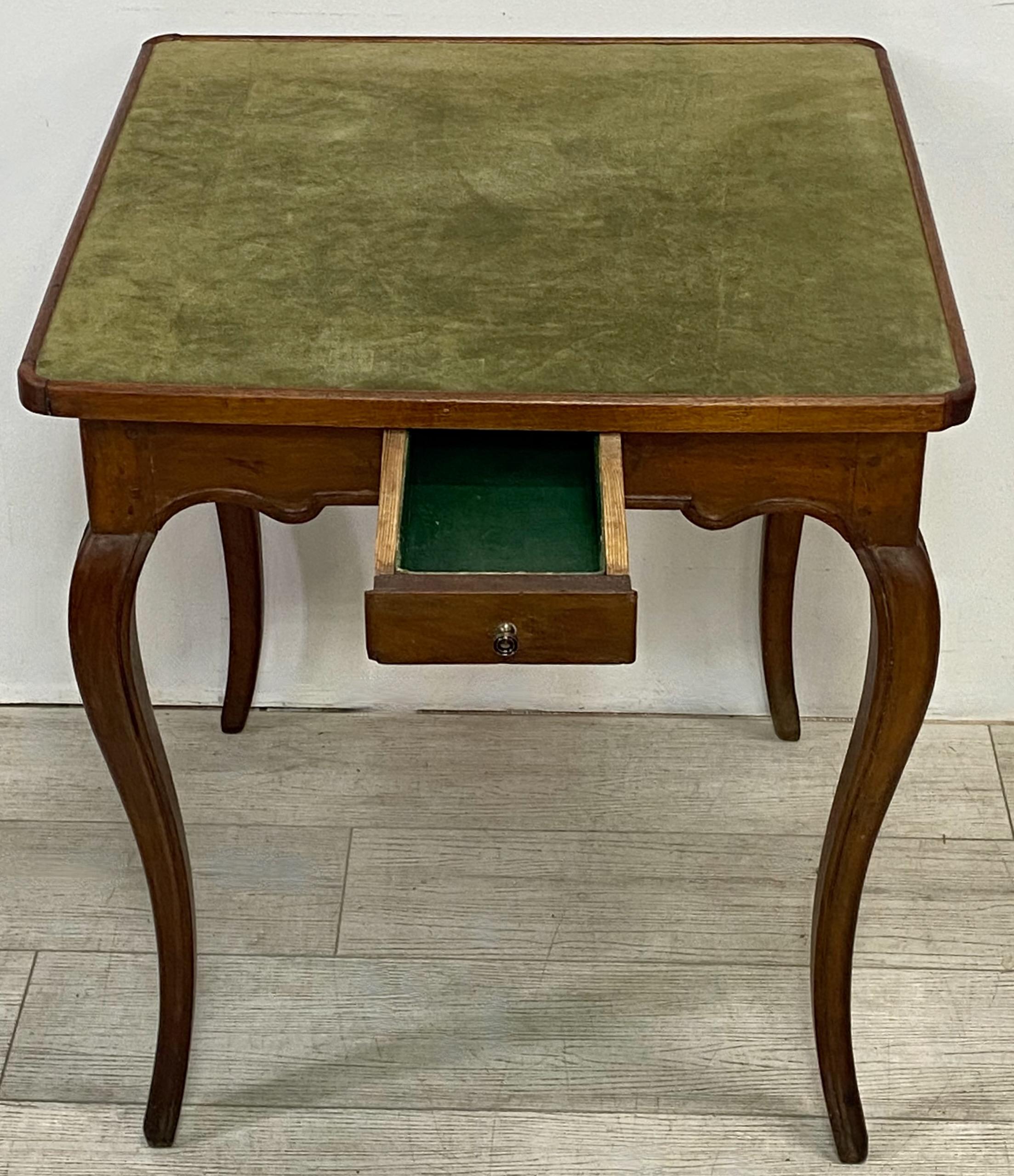 19th Century French Walnut Game Table 2