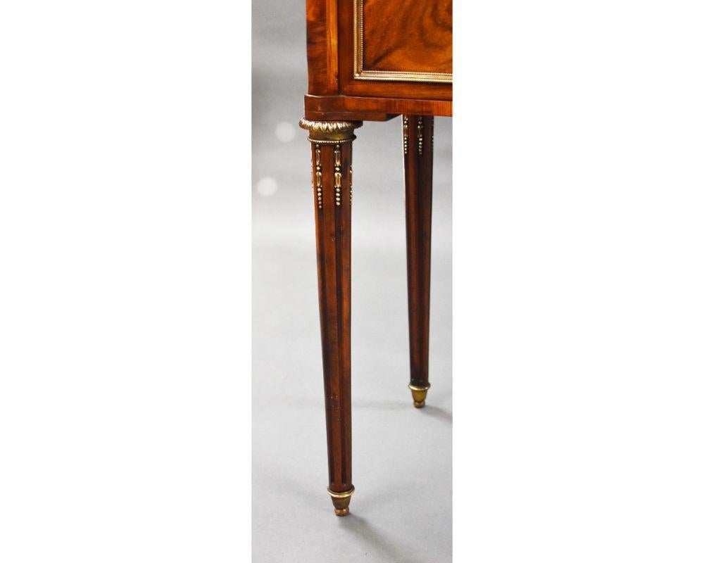 19th Century French Walnut Glass Top Commode For Sale 2
