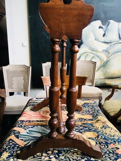 19th Century French Walnut Hand-Carved Prayer, Book or Music Stand