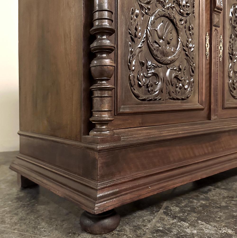 Buffet in noce francese del XIX secolo HENRY II in vendita 8