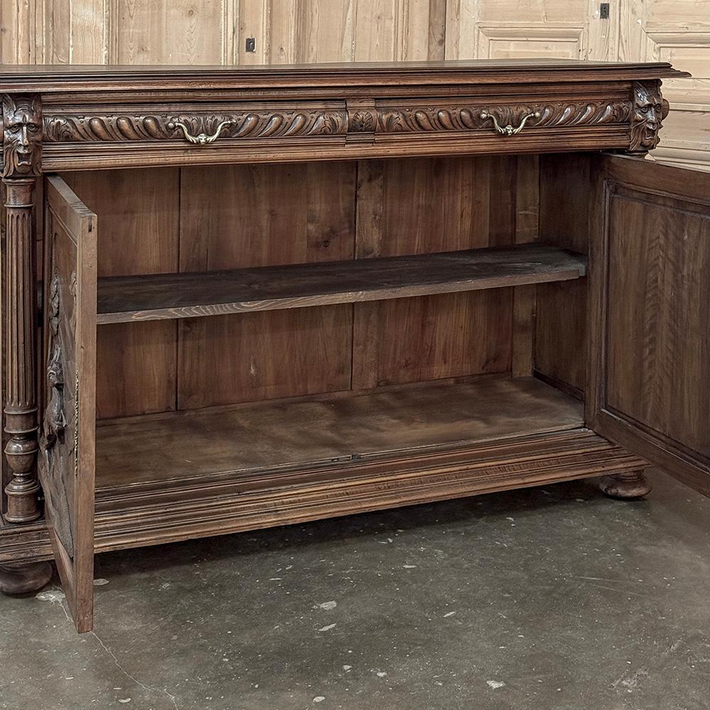 Buffet di caccia in noce francese del XIX secolo ~ Credenza in vendita 4
