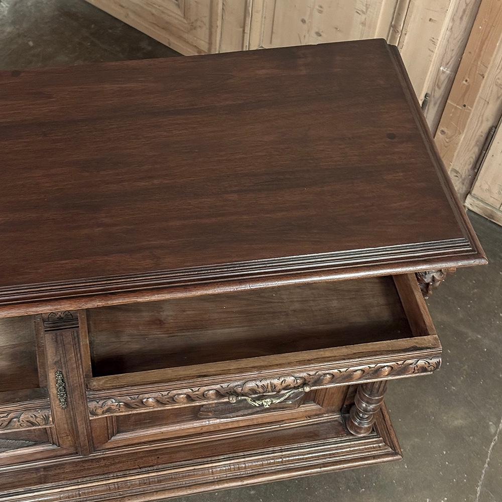 Buffet di caccia in noce francese del XIX secolo ~ Credenza in vendita 7