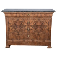 Antique 19th Century French Walnut Louis Philippe Commode