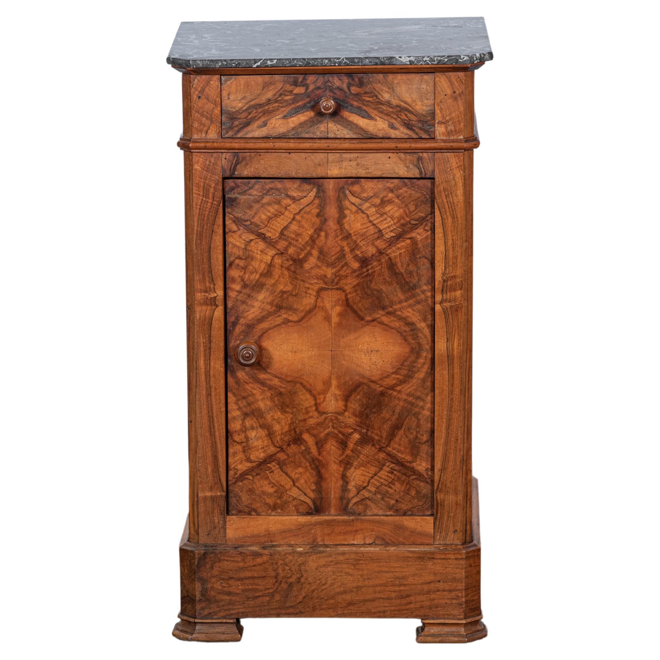 19th Century French Walnut Louis Philippe Nightstand