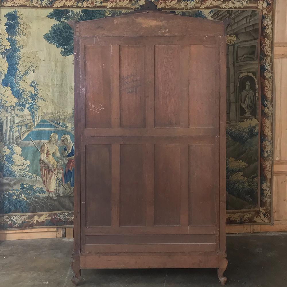 19th Century French Walnut Louis XV Armoire 5