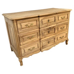 19th Century French Walnut Louis XV Style Three Drawer Commode