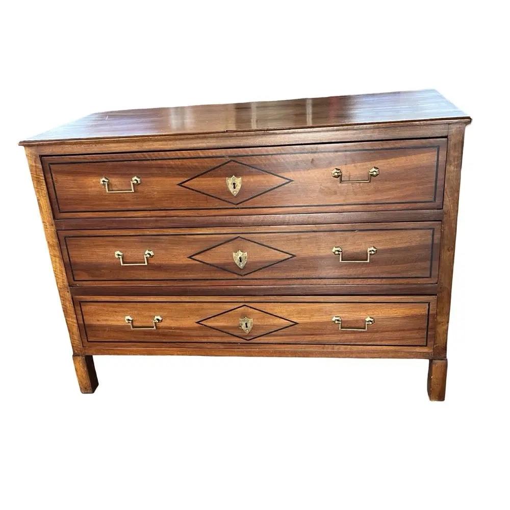 Noce francese del XIX secolo  Commode / Cassettiera / Cassettone Luigi XVI in vendita 7