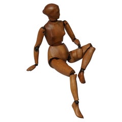 19th Century French Walnut Mannequin Maquette Francaise sur Armature Articulée