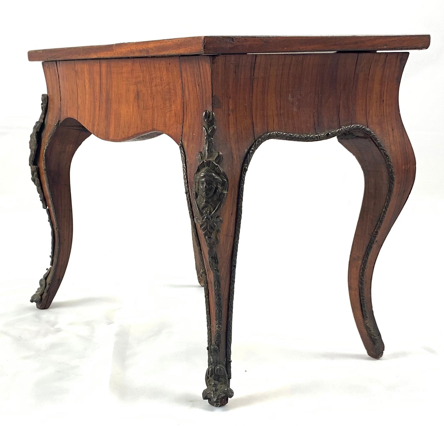 19th Century French Walnut Miniature Table For Sale 4