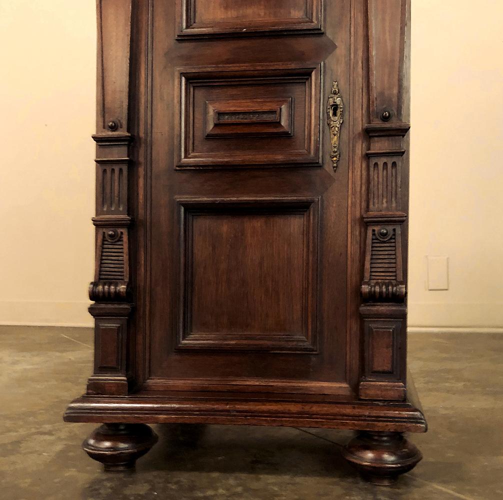 Hand-Crafted 19th Century French Walnut Neoclassical Petit File Cabinet For Sale