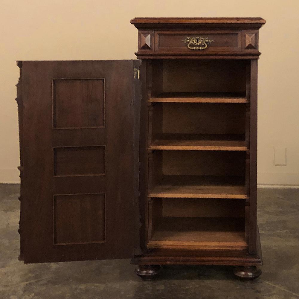 Late 19th Century 19th Century French Walnut Neoclassical Petit File Cabinet For Sale