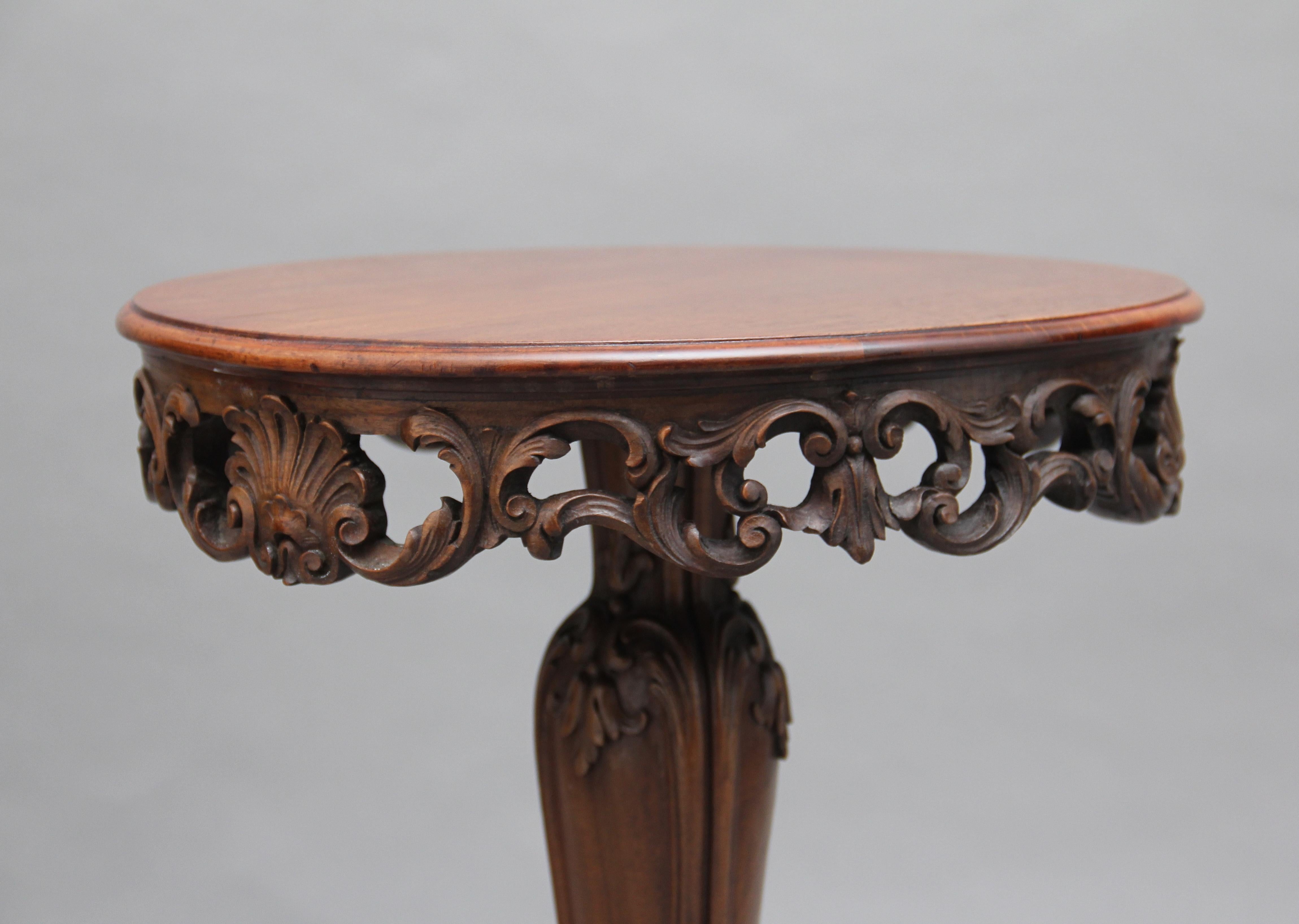 19th Century French Walnut Occasional Table 1