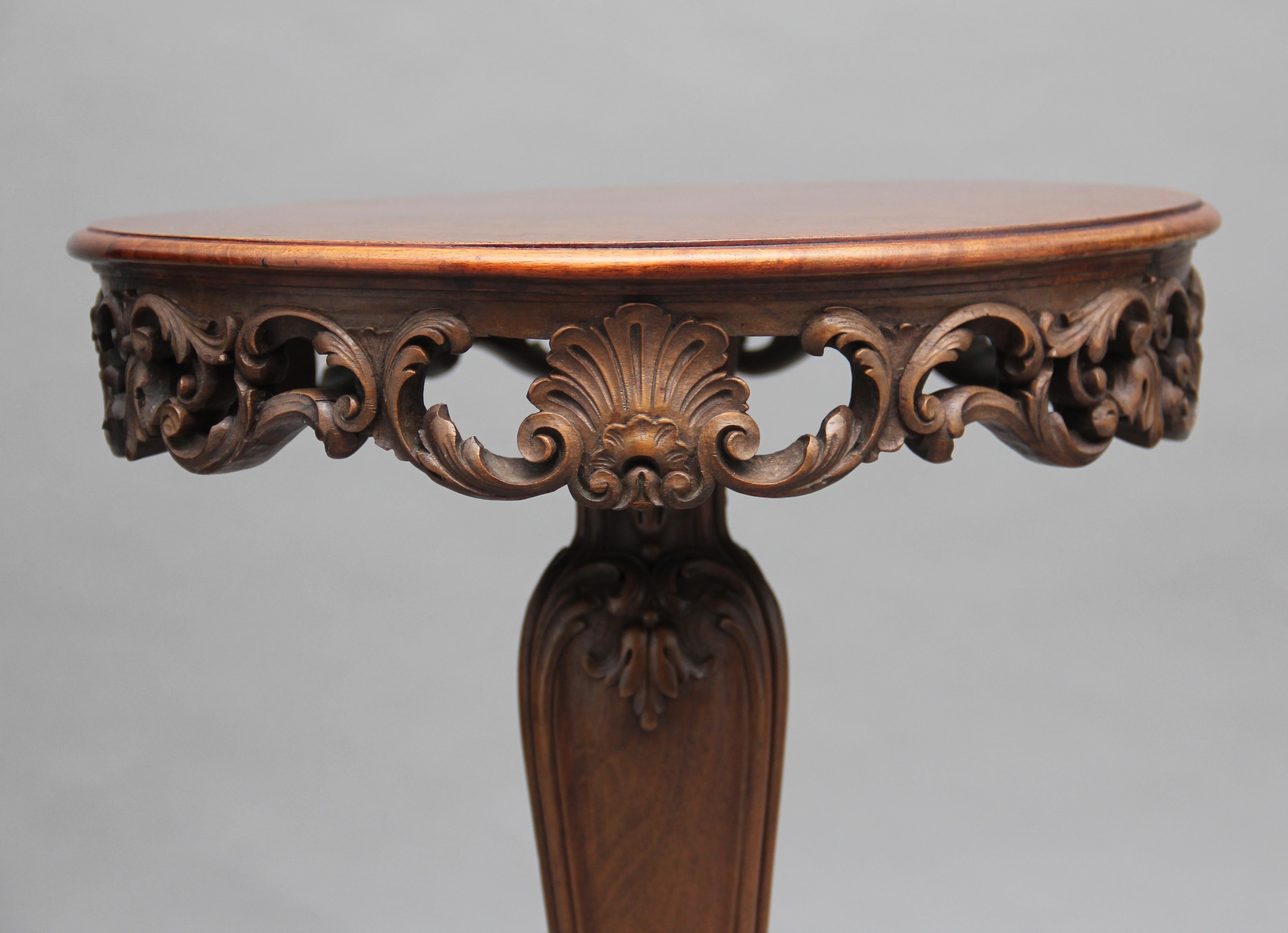 19th Century French Walnut Occasional Table 2