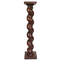 Antique 19th Century French Walnut Pedestal