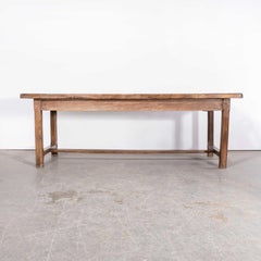 19th Century French Walnut  Rectangular Farmhouse Dining Table