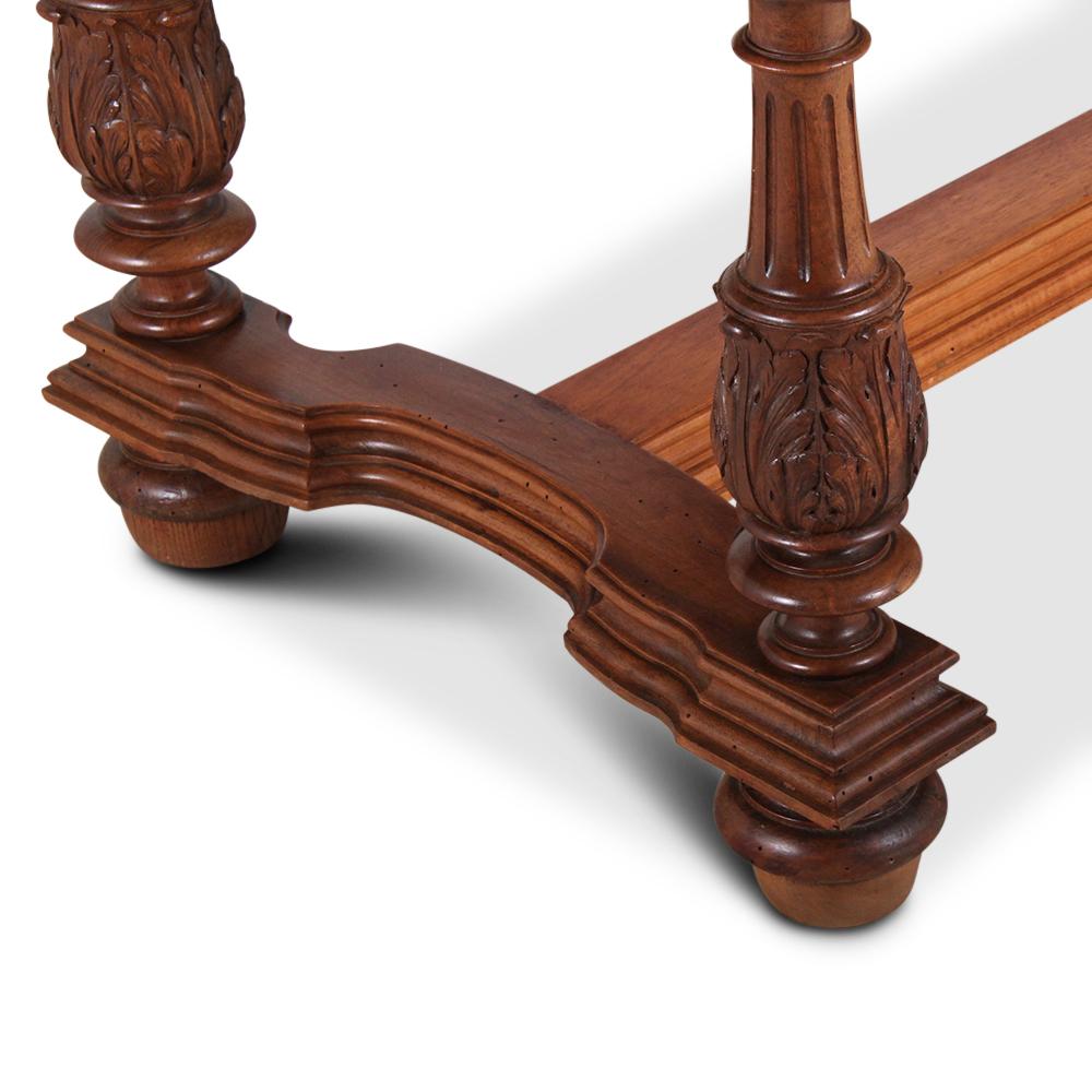 19th Century French Walnut Renaissance Revival Dining Table from Chanel Villa 1