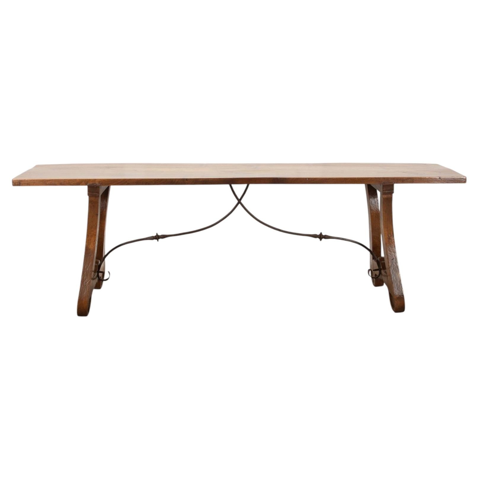 19th Century French Walnut Serving Table