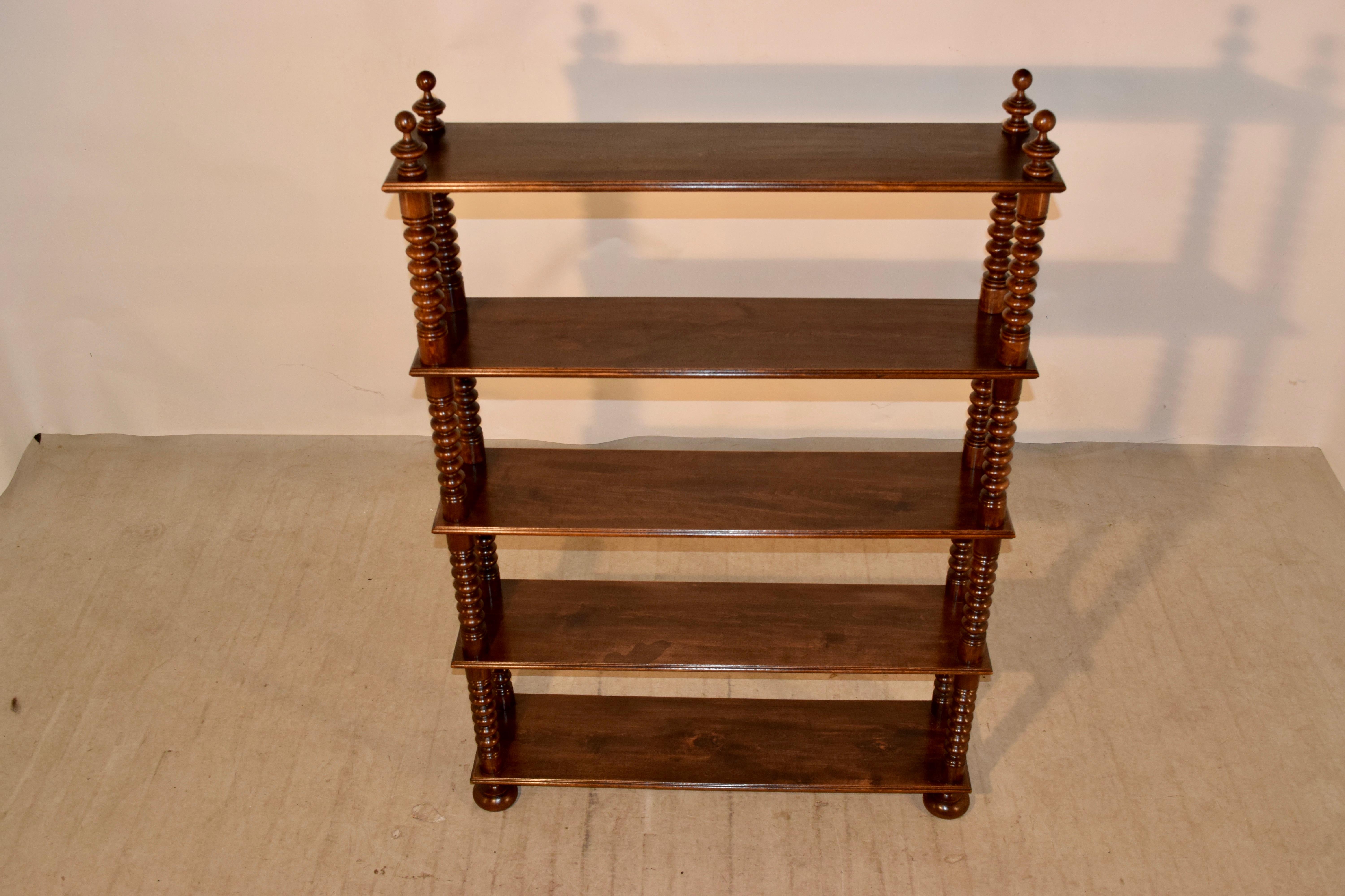 19th Century French Walnut Shelf In Good Condition In High Point, NC