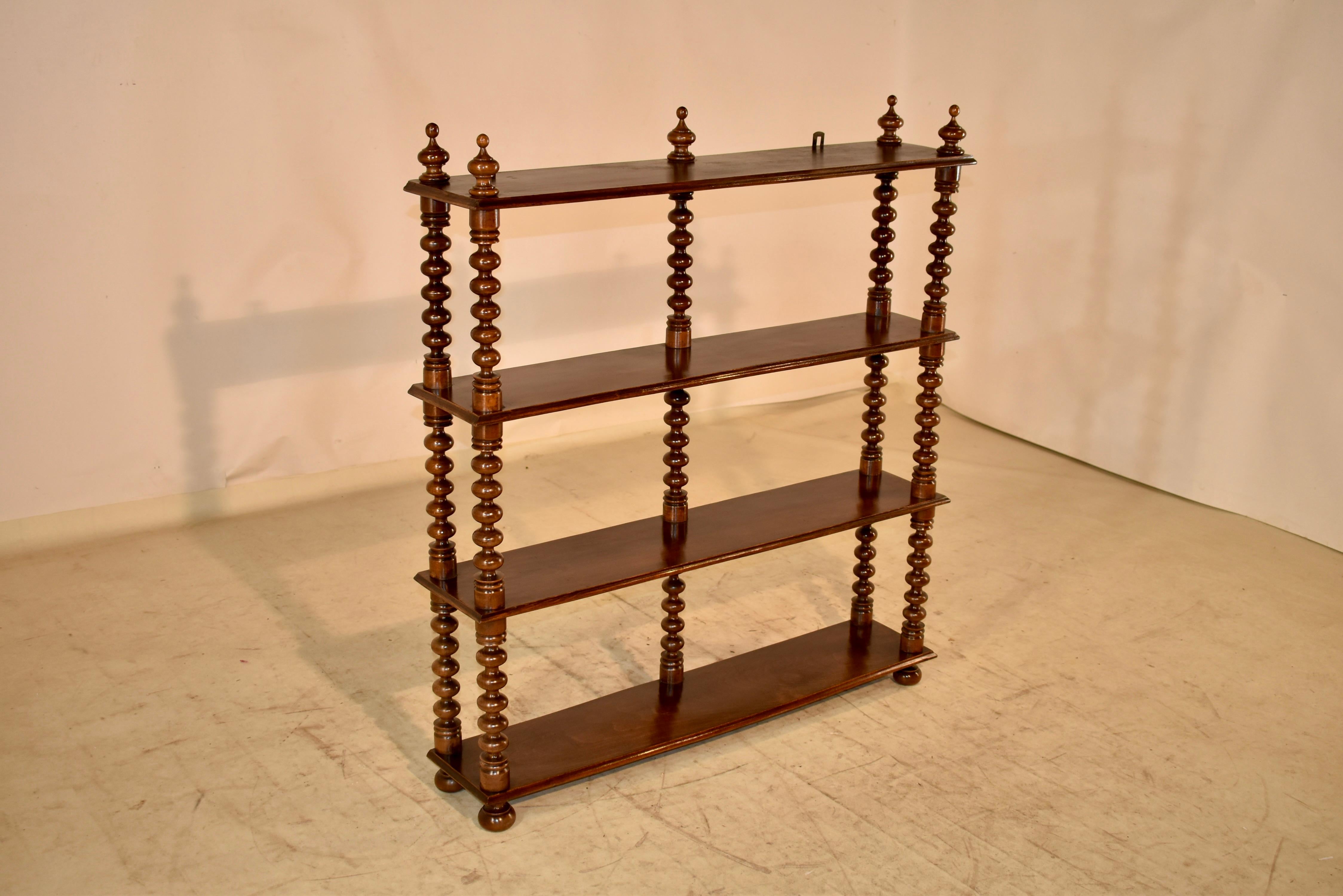 19th Century French Walnut Shelf In Good Condition For Sale In High Point, NC