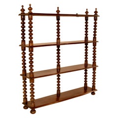Scaffale in noce francese del XIX secolo