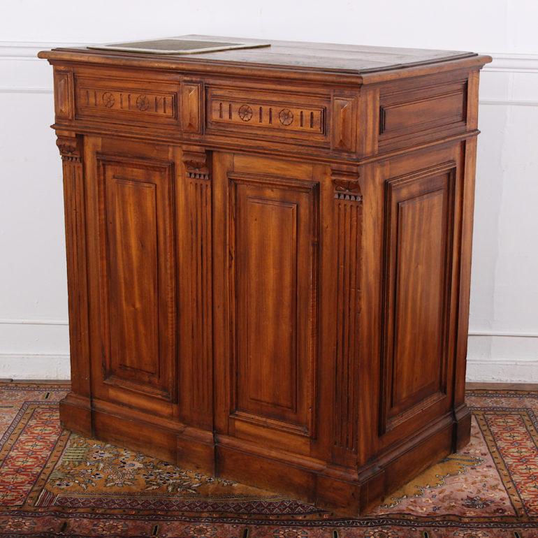 19th Century French Walnut Shop Counter In Good Condition In Vancouver, British Columbia