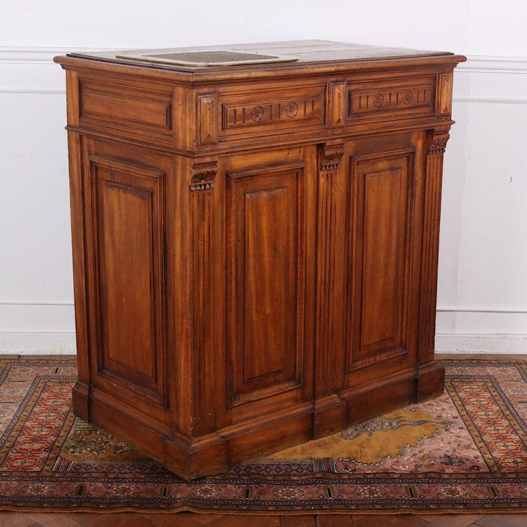 19th Century French Walnut Shop Counter 1