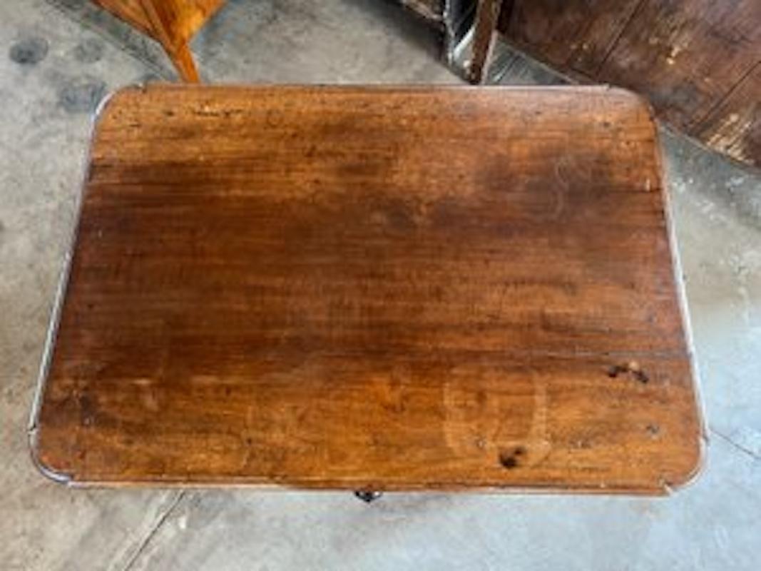 19th Century French Walnut Side Table For Sale 7