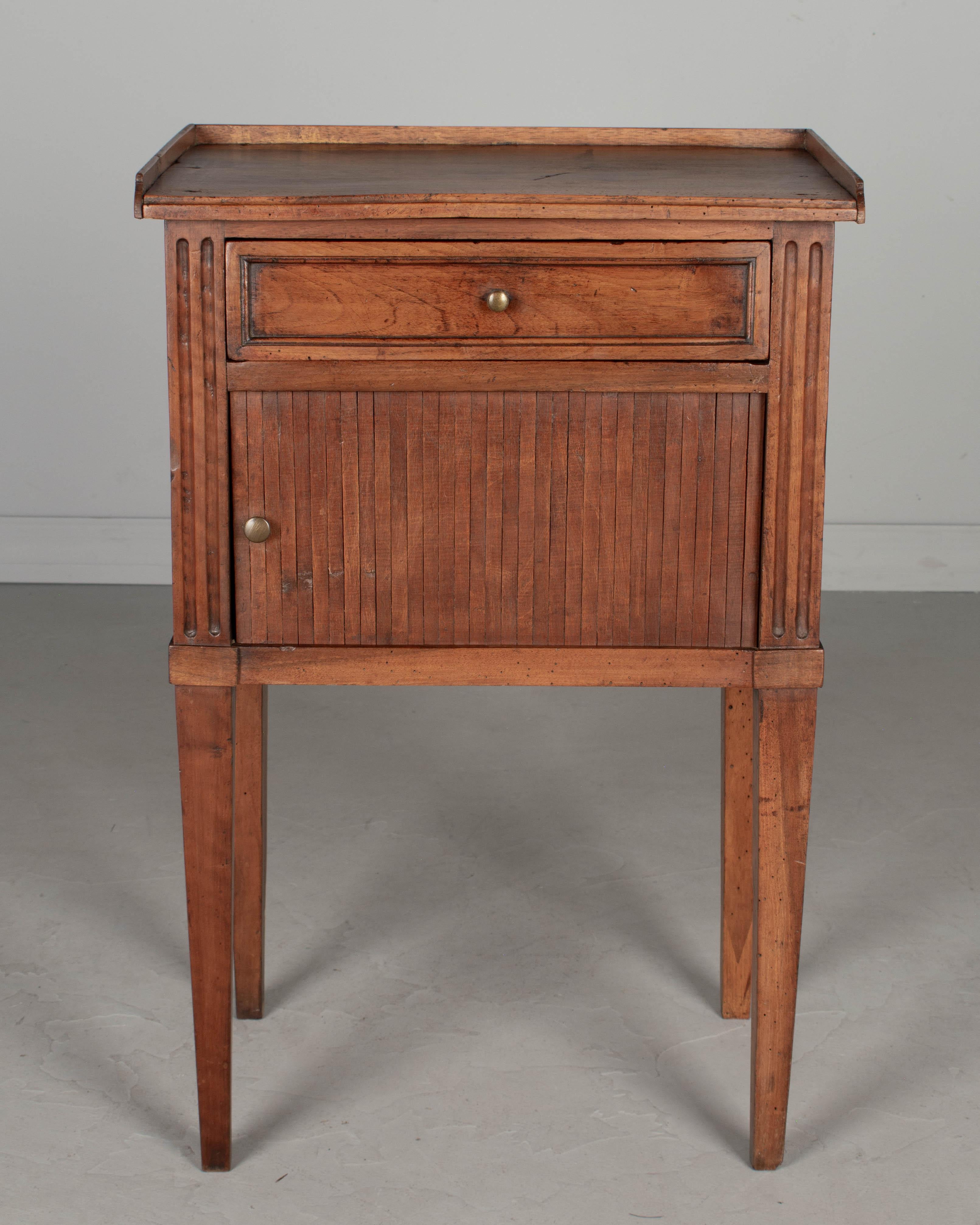 Hand-Crafted 19th Century French Walnut Side Table For Sale