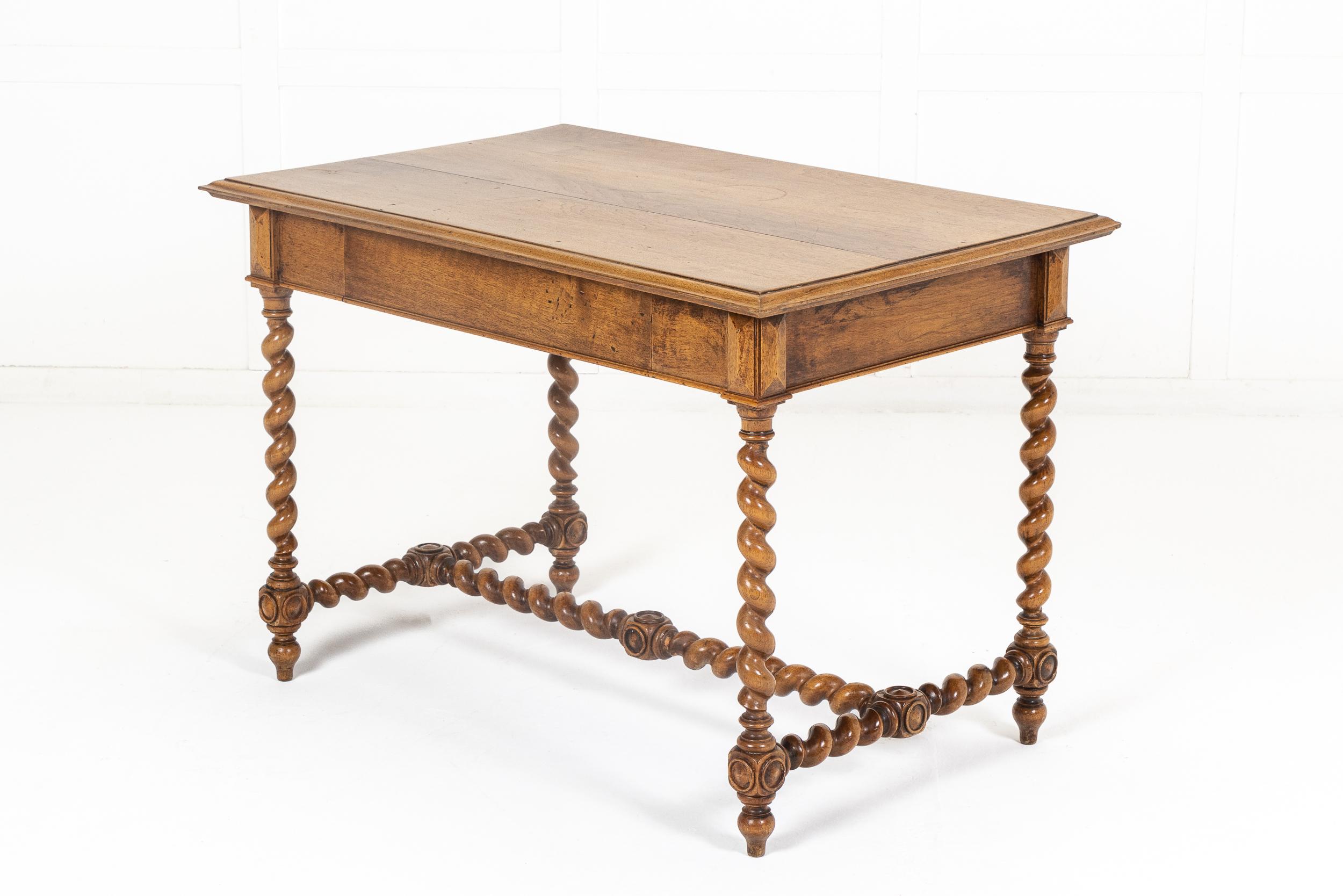 19th Century French Walnut Side Table For Sale 3