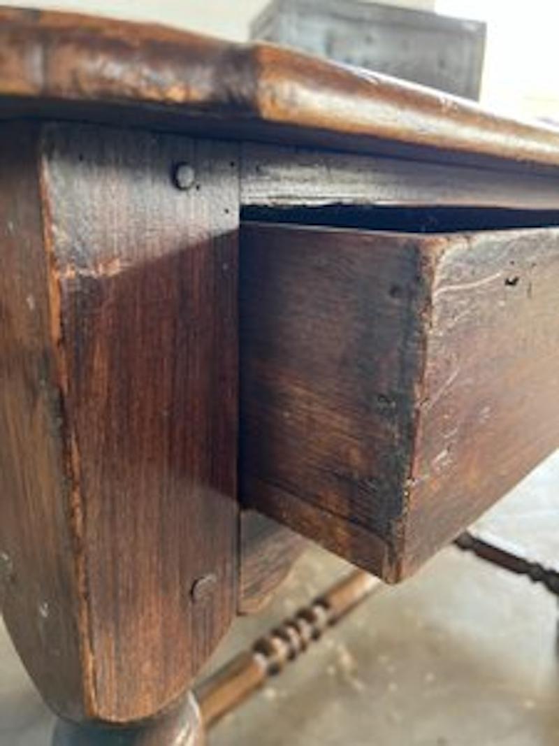 19th Century French Walnut Side Table For Sale 4