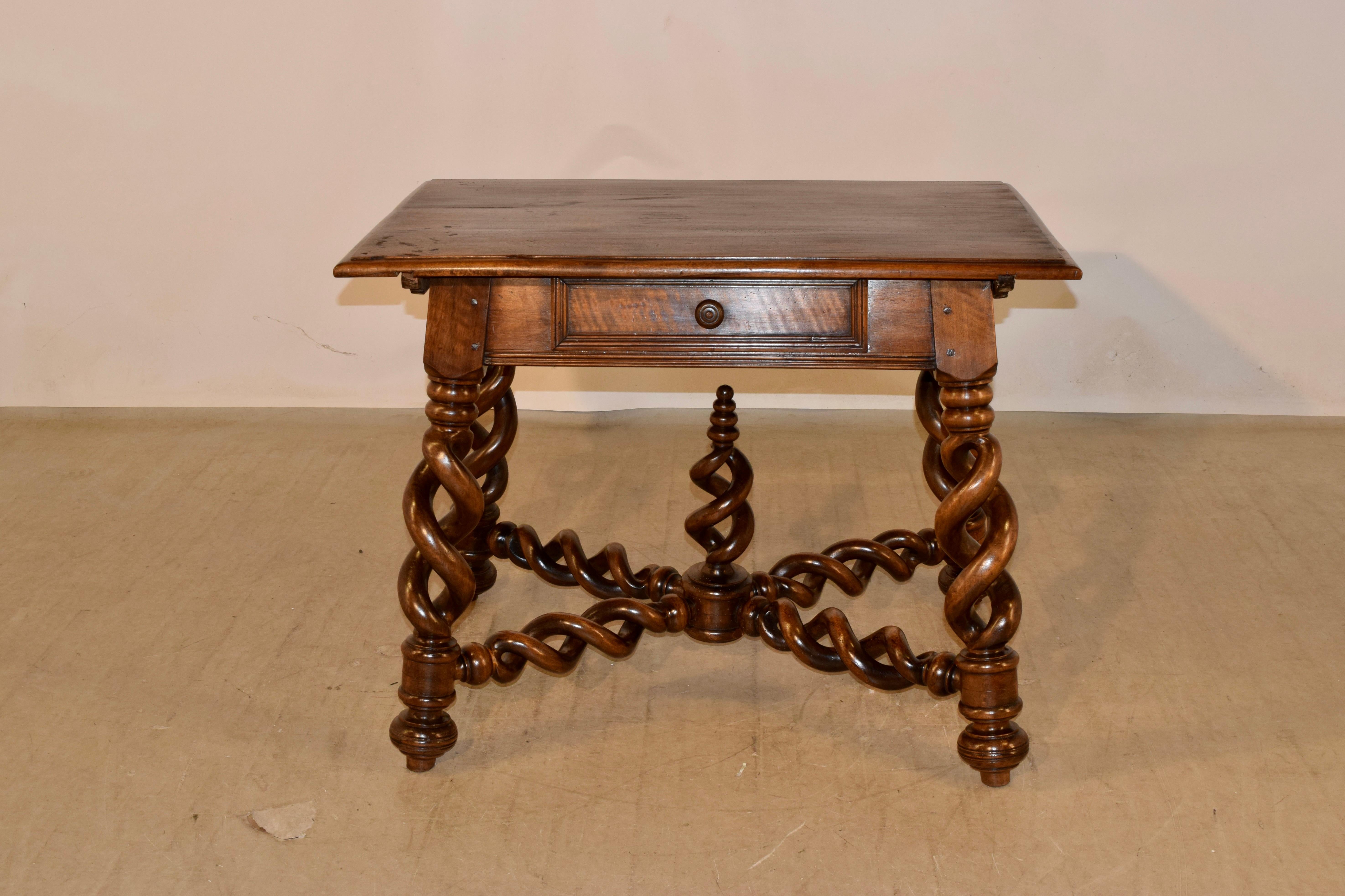 19th Century French Walnut Side Table For Sale 5