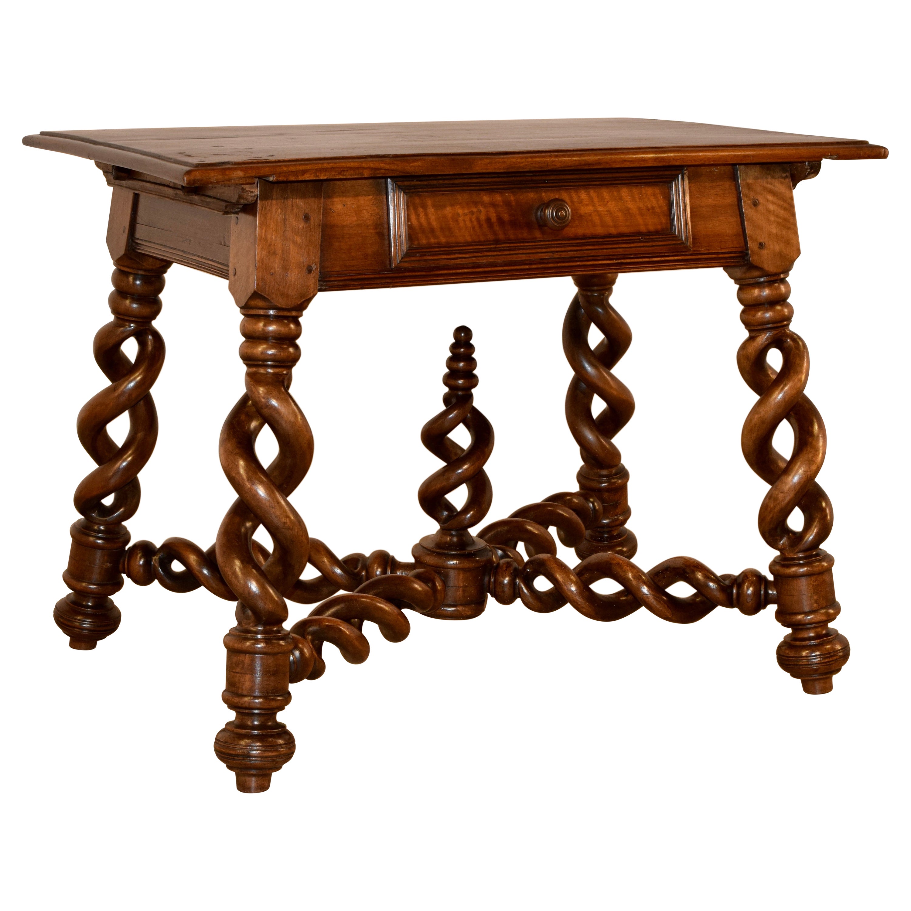 19th Century French Walnut Side Table