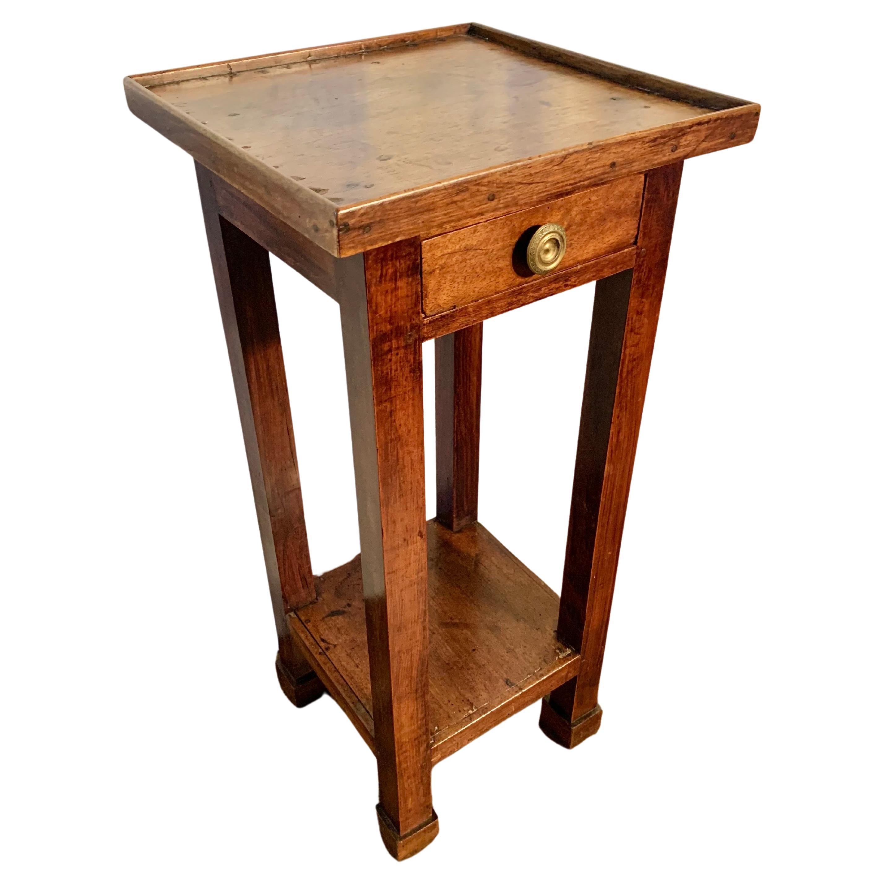 19th Century French Walnut Side Table