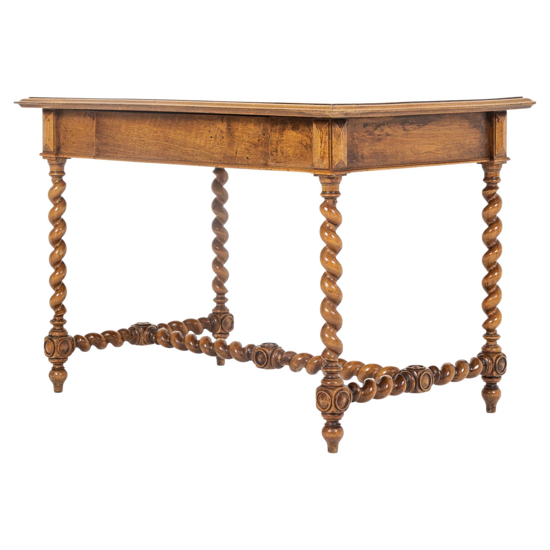 19th Century French Walnut Side Table For Sale