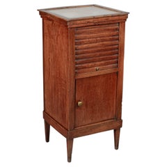 19th Century French Walnut Side Table with Marble Top, Circa 1850