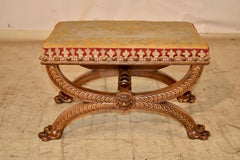 19th Century French Walnut Stool