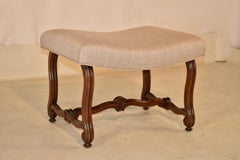 19th Century French Walnut Stool