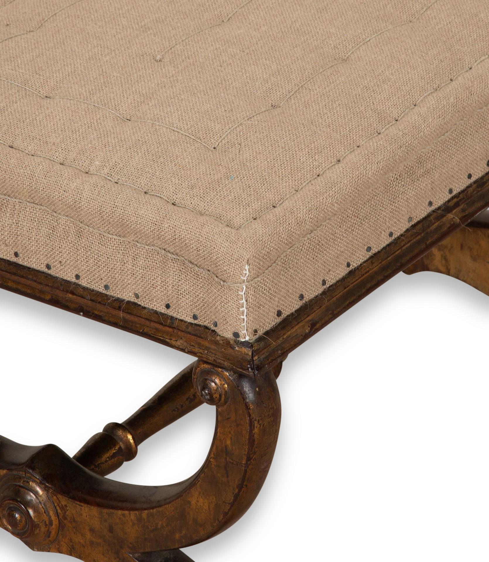 19th Century French Walnut Stool For Sale 1