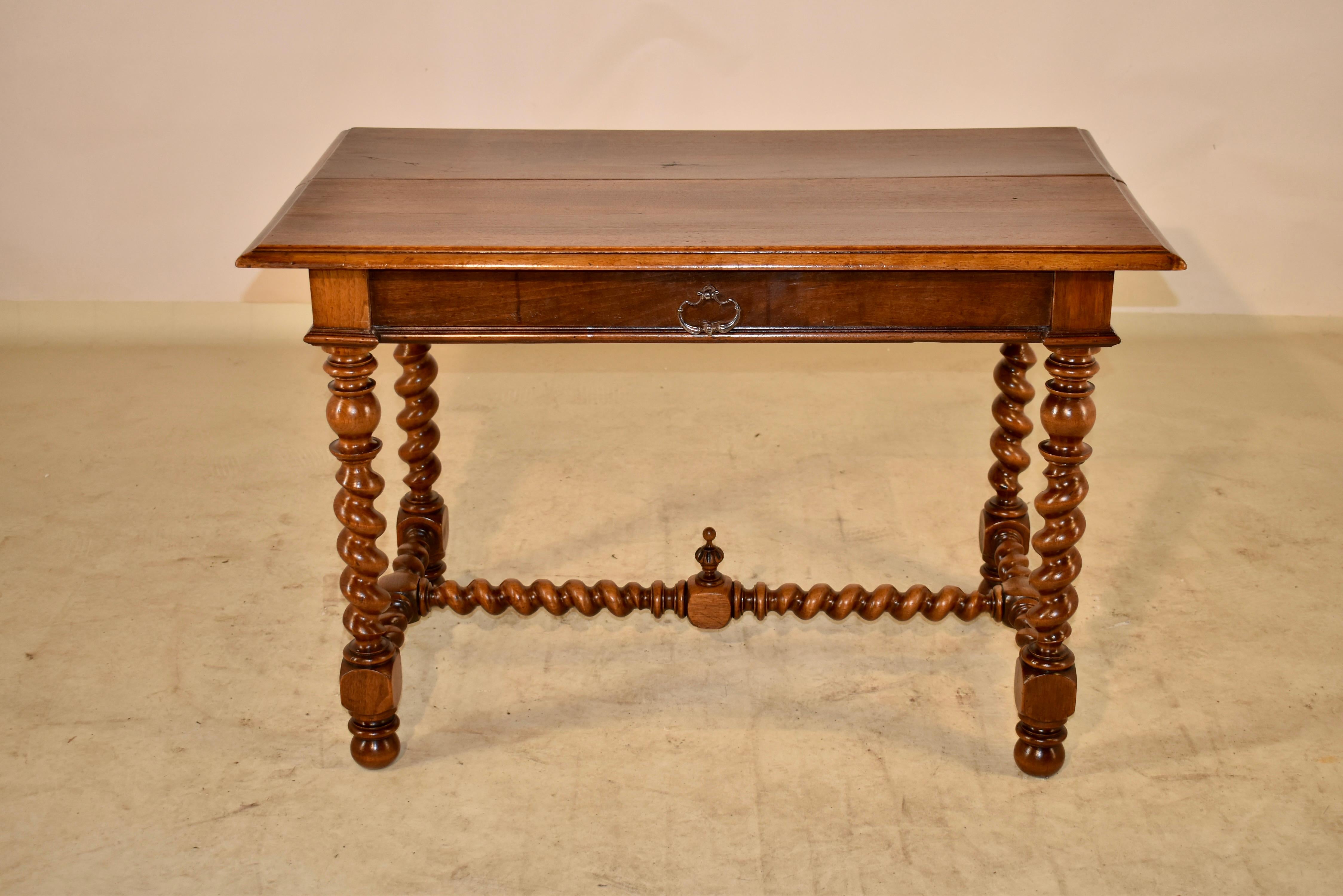 19th Century French Walnut Table In Good Condition In High Point, NC