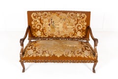 19th Century French Walnut Tapestry Sofa