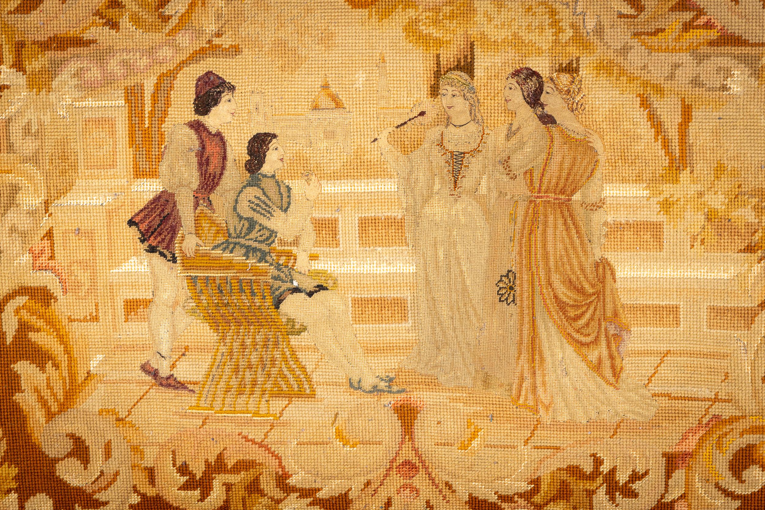 19th Century French Walnut Tapestry Sofa 4