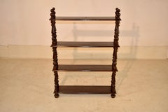 19th Century French Walnut Turned Shelf