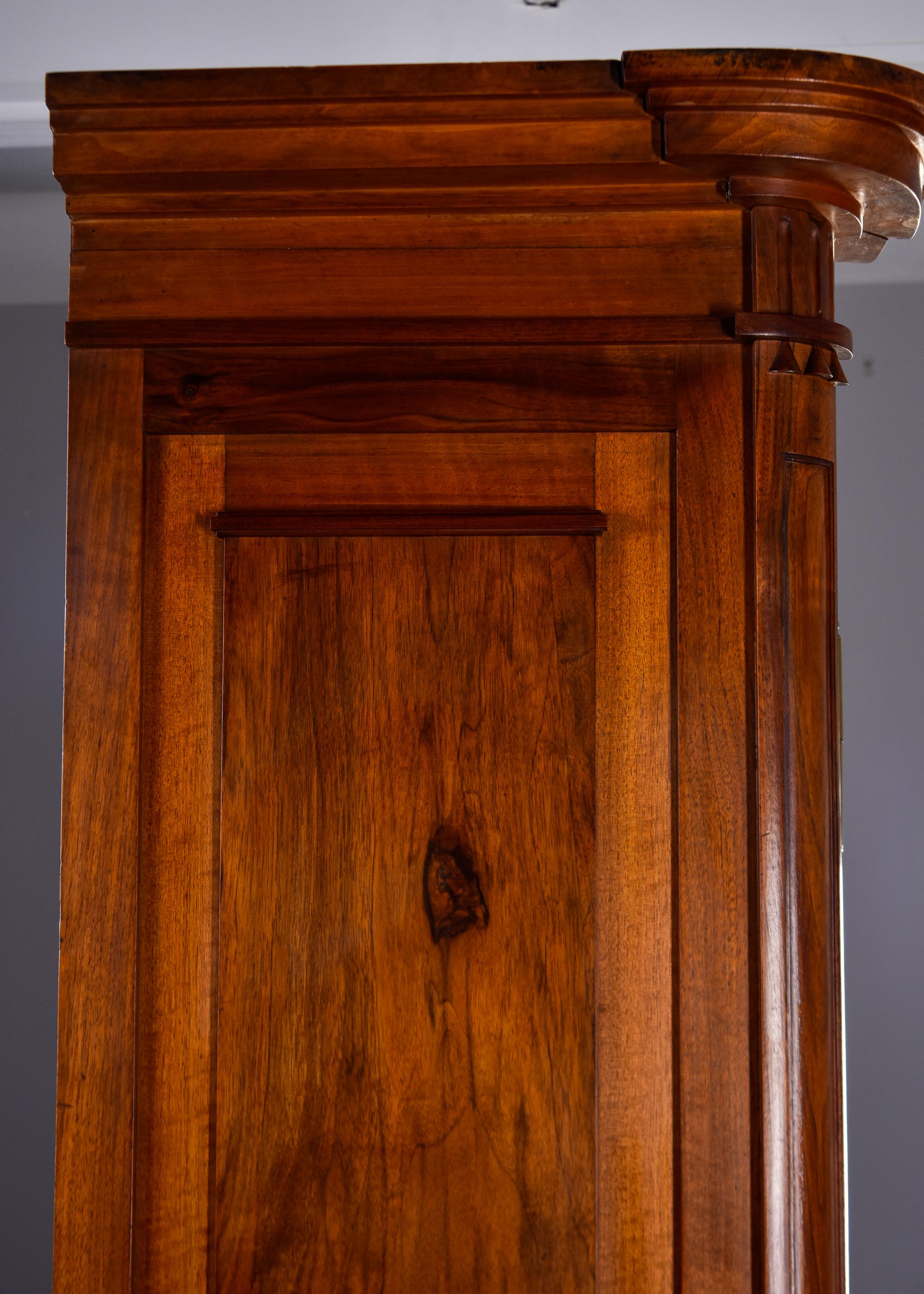 19th Century French Walnut Two Piece Cupboard For Sale 9