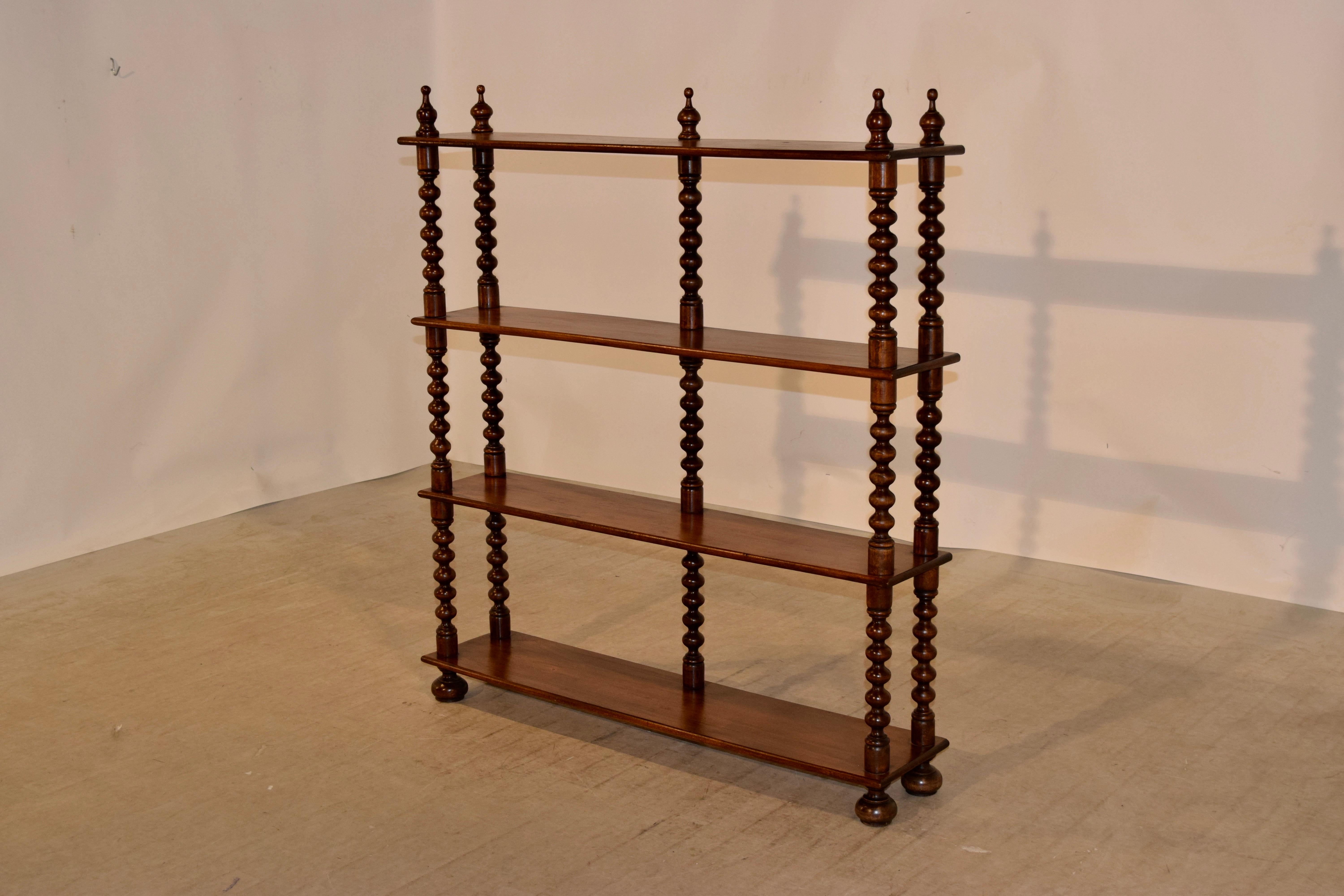 Napoleon III 19th Century French Walnut Wall Shelf