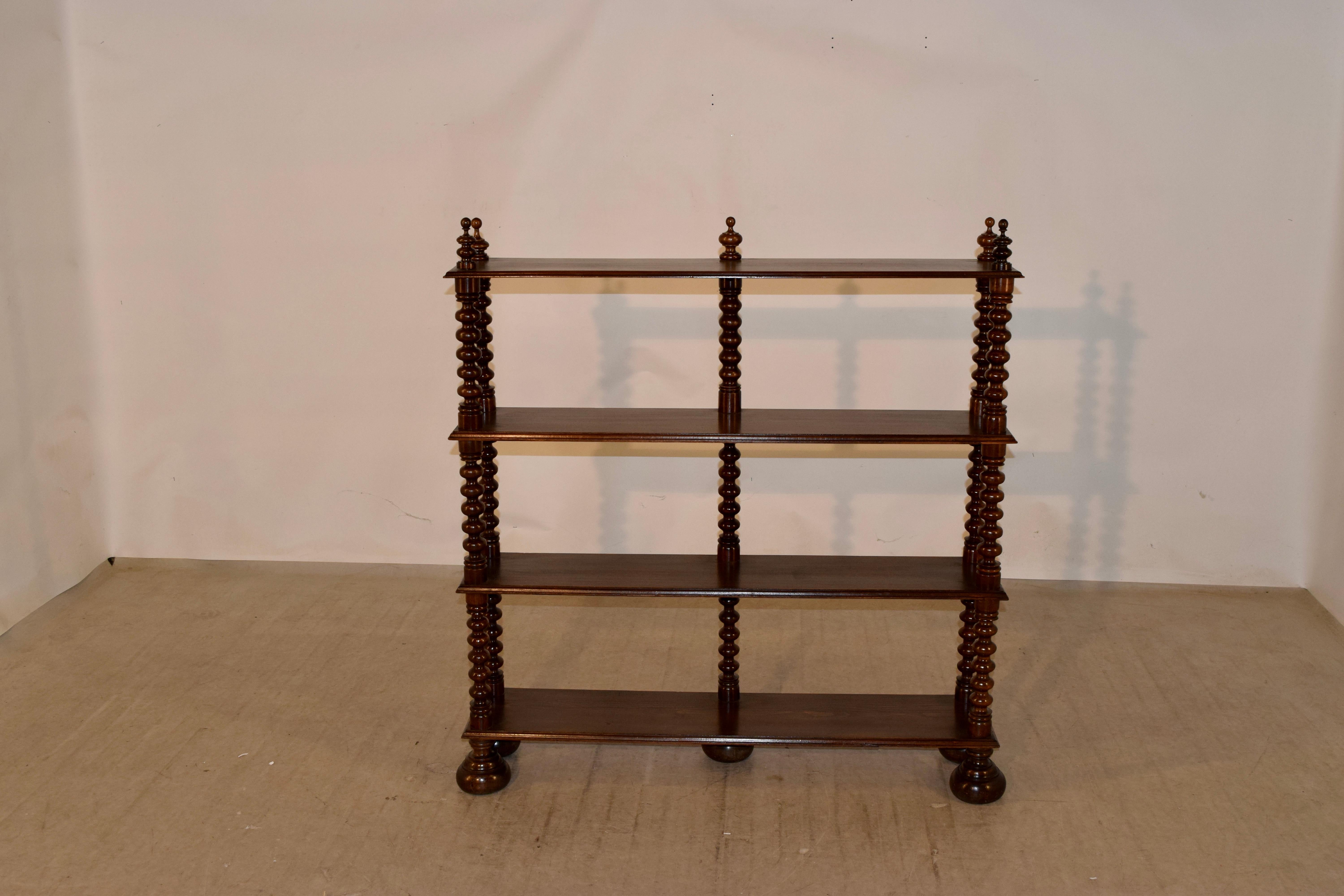 Napoleon III 19th Century French Walnut Wall Shelf