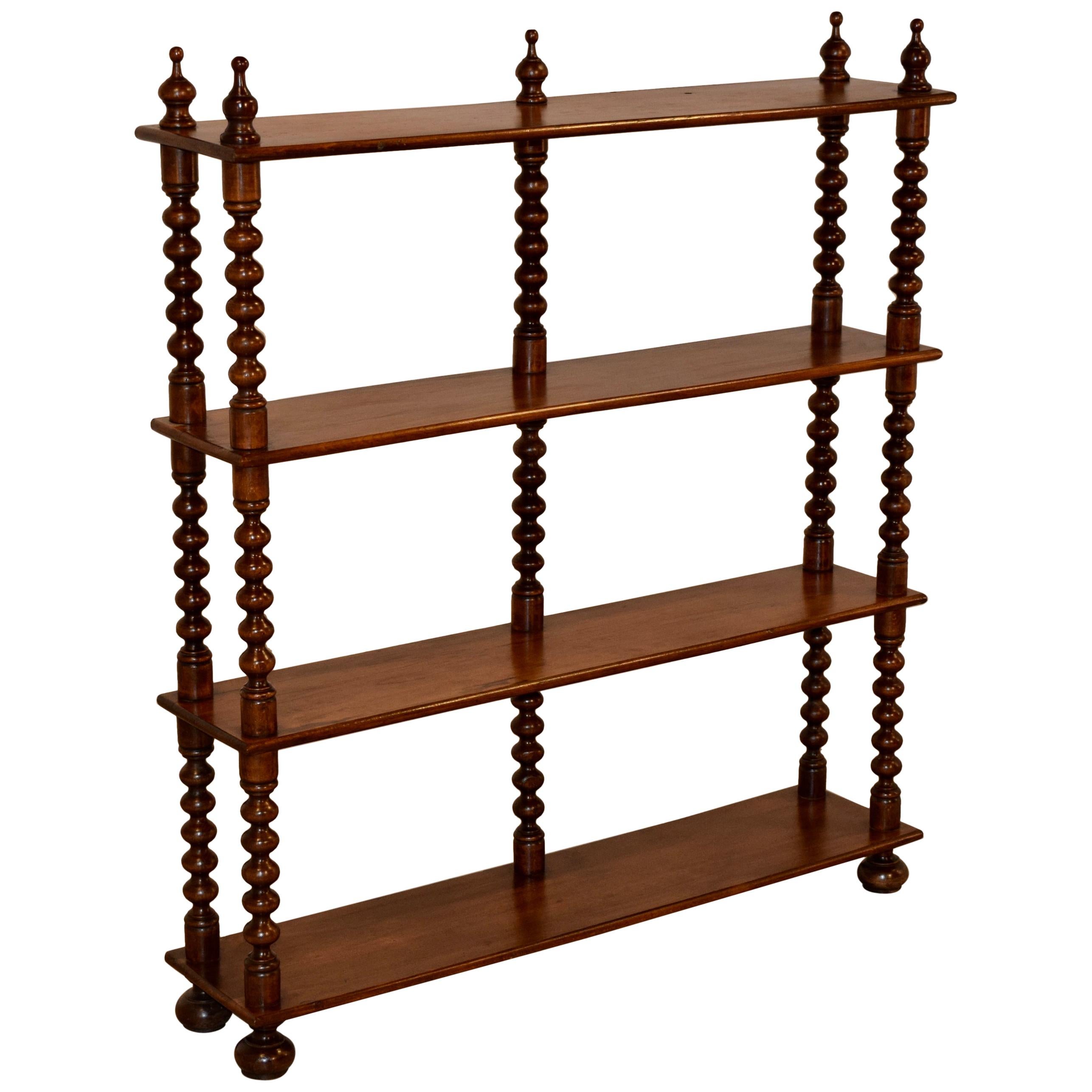 19th Century French Walnut Wall Shelf