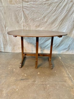 19th century French Walnut Wine Tasting Table