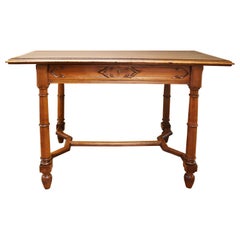 19th Century French Walnut Writing Desk